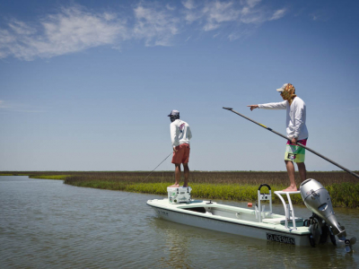 Galveston Poling Skiff Fly Fishing