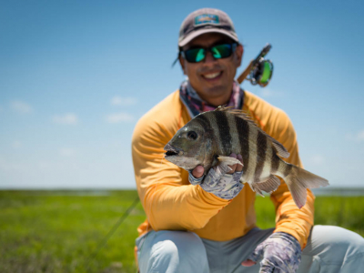 Galveston Sheepshead Fly Fishing