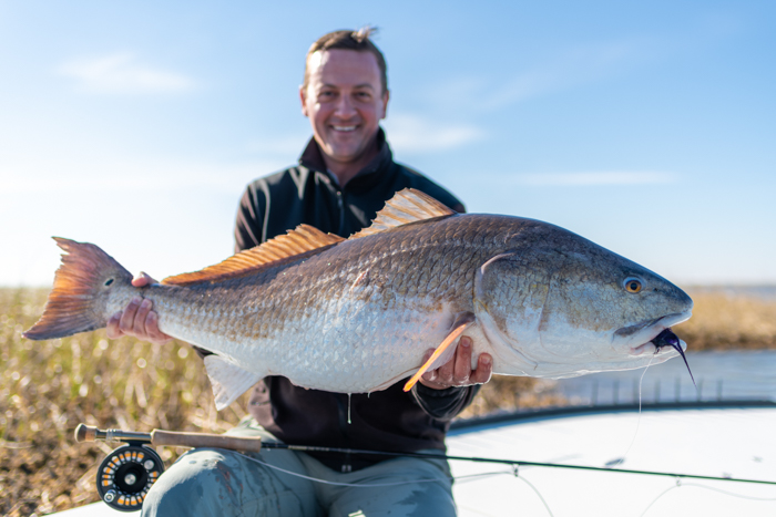 New Orleans Louisiana Fly Fishing Guide Bull Redfish Marsh